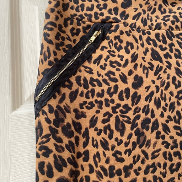 Xhilaration Tan and Black Animal Print Mini Skirt - Picture 2 of 5